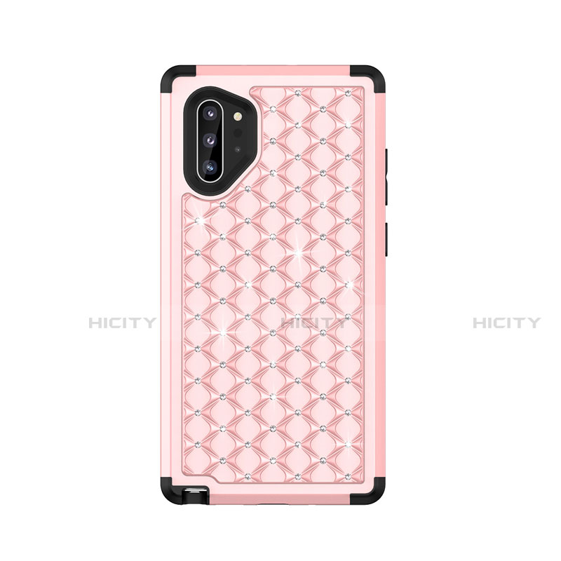 Coque Silicone et Plastique Housse Etui Protection Integrale 360 Degres Bling-Bling U01 pour Samsung Galaxy Note 10 Plus 5G Plus