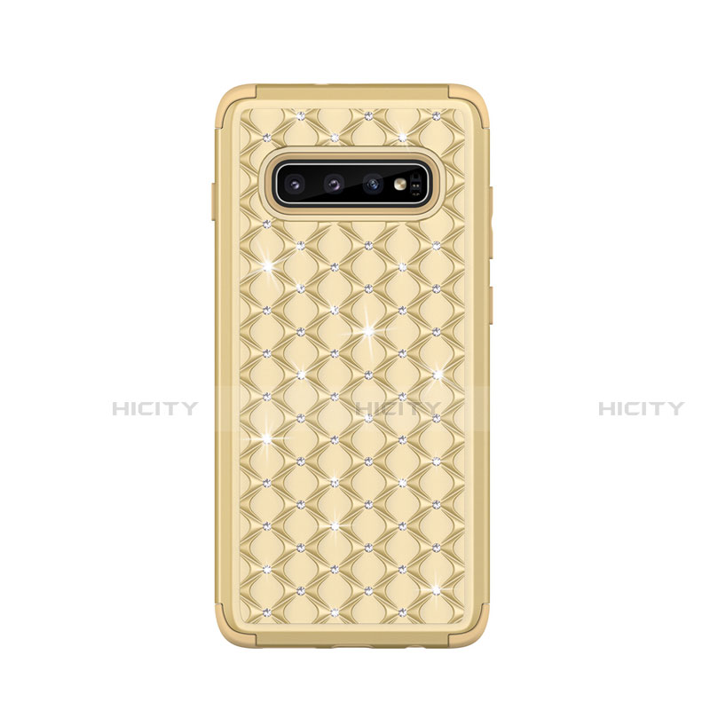 Coque Silicone et Plastique Housse Etui Protection Integrale 360 Degres Bling-Bling U01 pour Samsung Galaxy S10 5G Plus