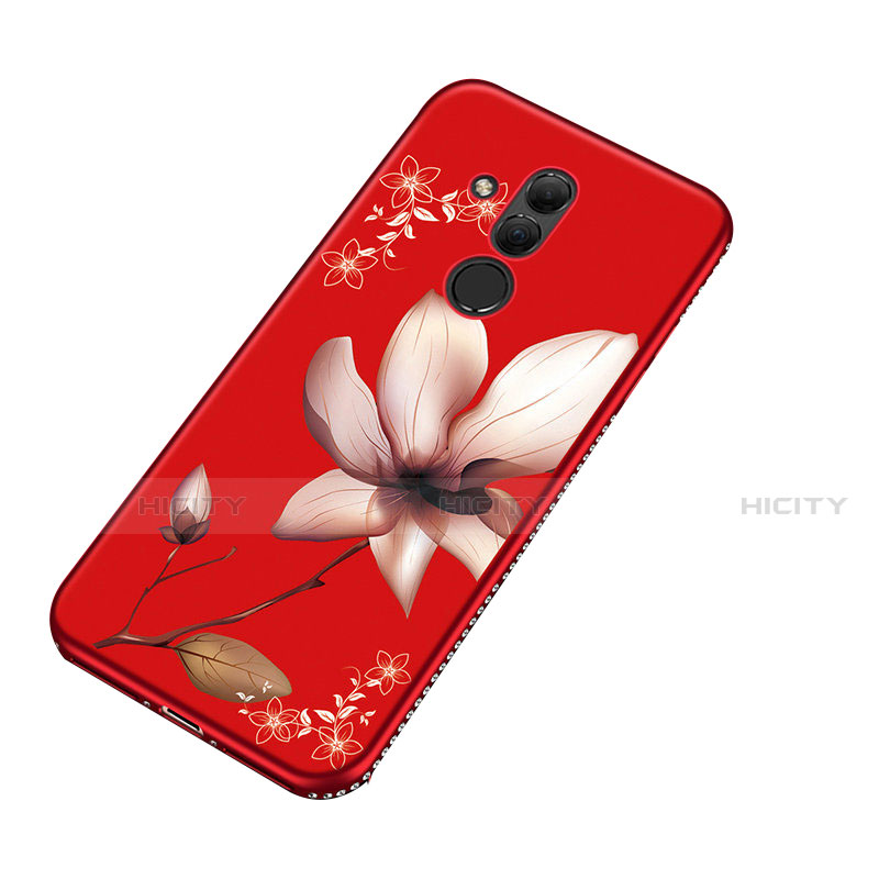 Coque Silicone Fleurs Souple Couleur Unie Etui Housse H01 pour Huawei Mate 20 Lite Plus