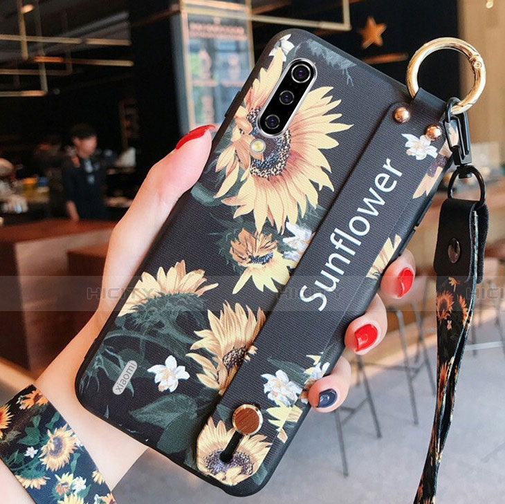 Coque Silicone Fleurs Souple Couleur Unie Etui Housse K01 pour Xiaomi Mi A3 Plus