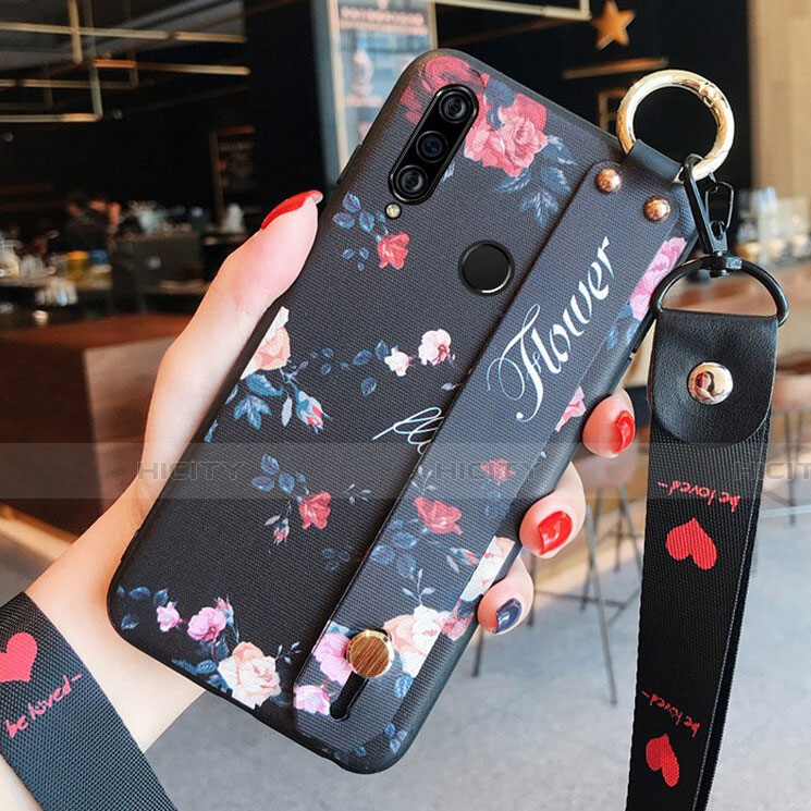 Coque Silicone Fleurs Souple Couleur Unie Etui Housse K02 pour Huawei Nova 4e Plus