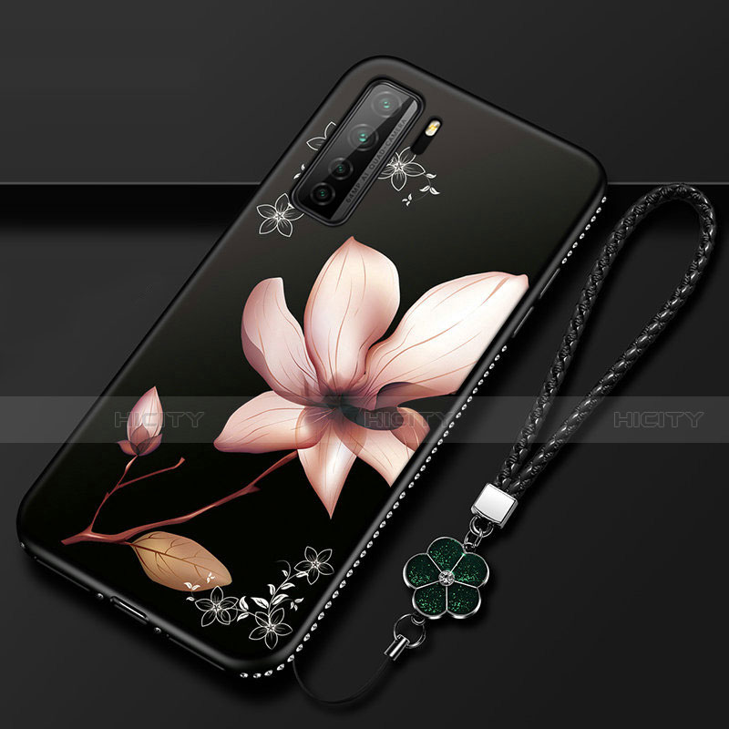 Coque Silicone Fleurs Souple Couleur Unie Etui Housse K02 pour Huawei Nova 7 SE 5G Plus