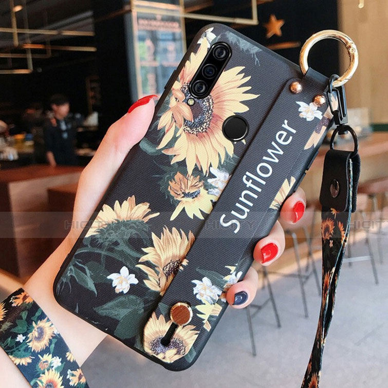 Coque Silicone Fleurs Souple Couleur Unie Etui Housse K02 pour Huawei P30 Lite New Edition Plus