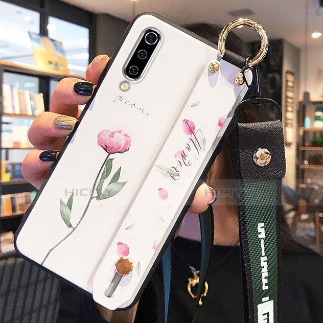 Coque Silicone Fleurs Souple Couleur Unie Etui Housse K02 pour Xiaomi Mi A3 Plus