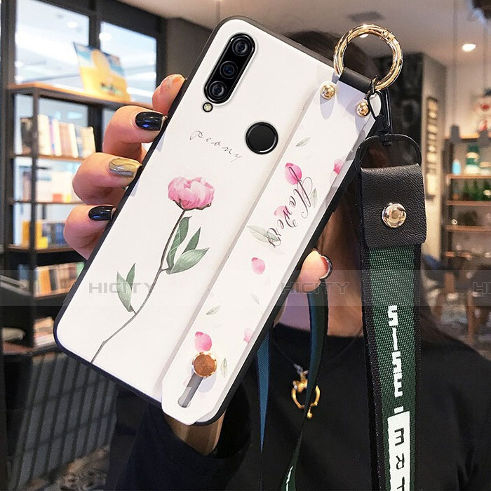 Coque Silicone Fleurs Souple Couleur Unie Etui Housse K03 pour Huawei P30 Lite Plus