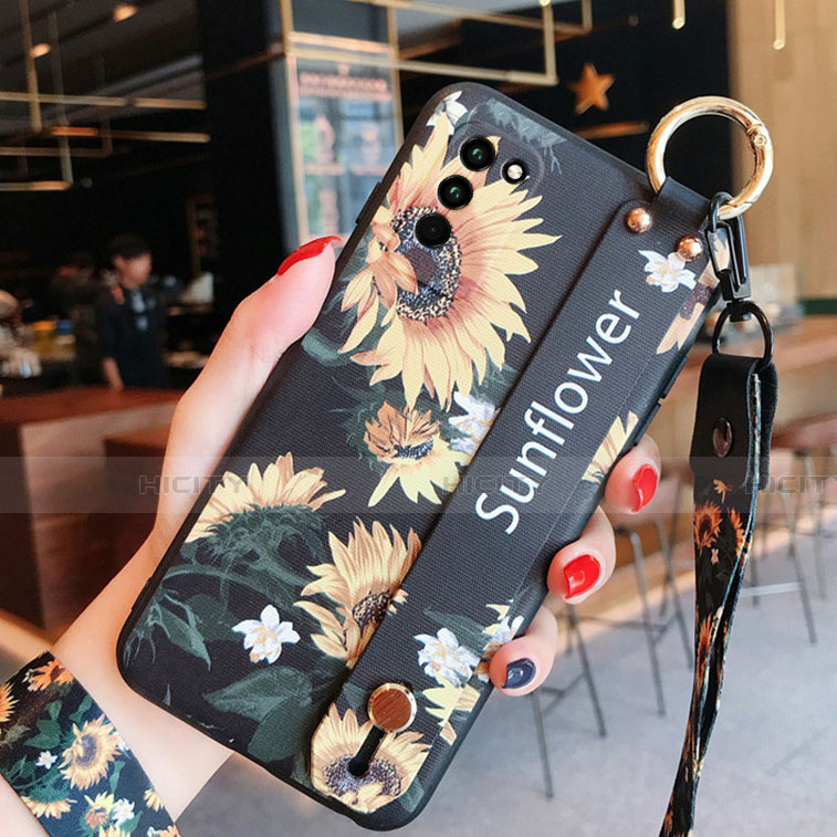 Coque Silicone Fleurs Souple Couleur Unie Etui Housse pour Huawei Honor 30 Lite 5G Jaune Plus