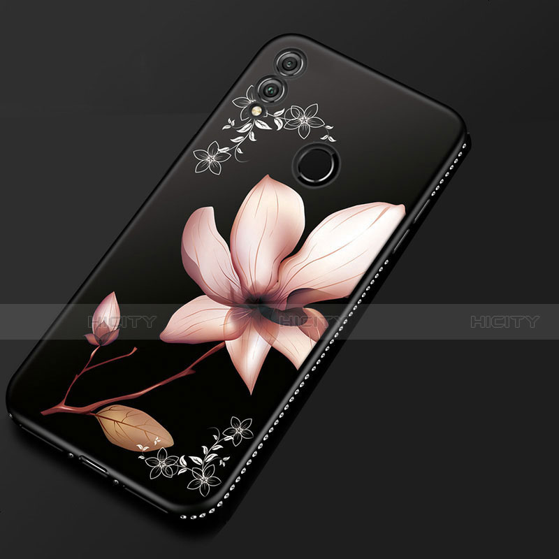 Coque Silicone Fleurs Souple Couleur Unie Etui Housse pour Huawei Honor 8X Plus
