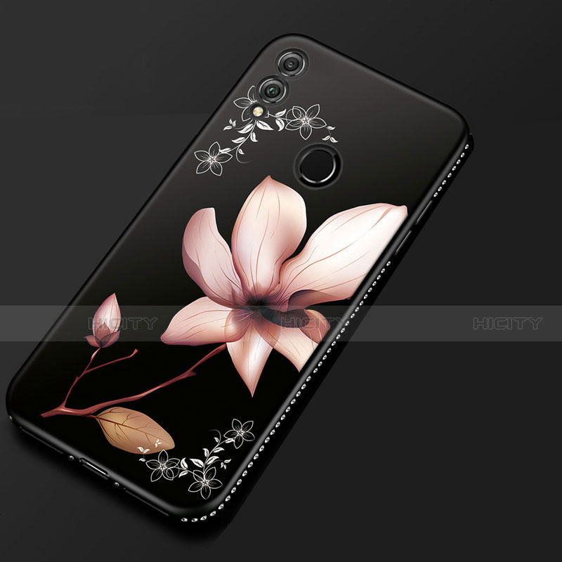 Coque Silicone Fleurs Souple Couleur Unie Etui Housse pour Huawei Honor 8X Rose Plus