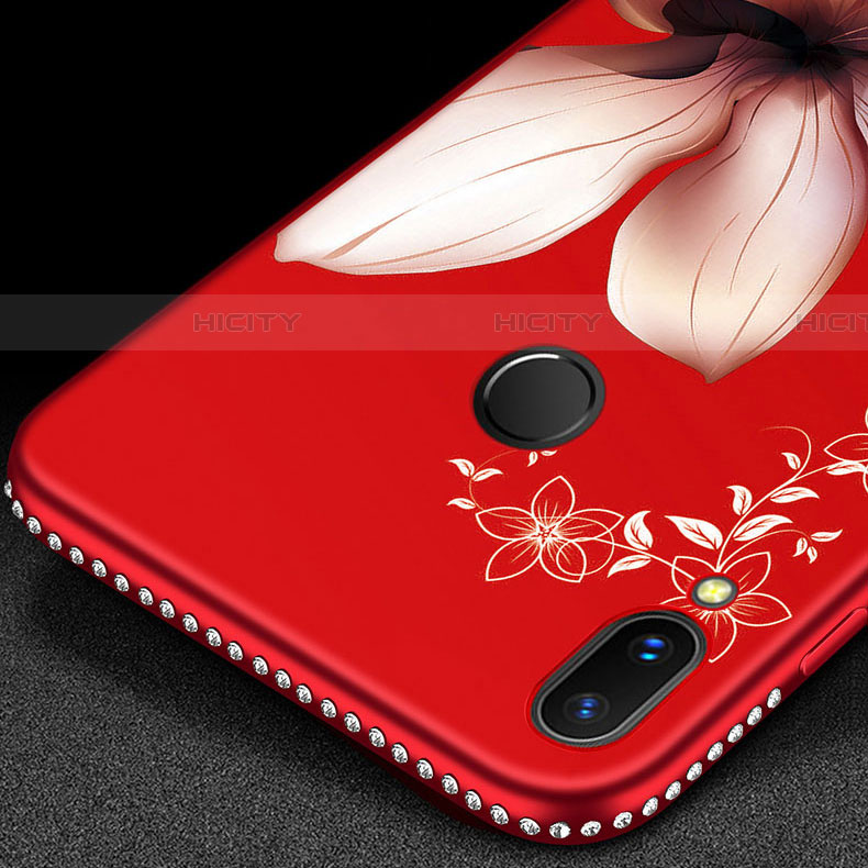 Coque Silicone Fleurs Souple Couleur Unie Etui Housse S01 pour Huawei P Smart Z Plus