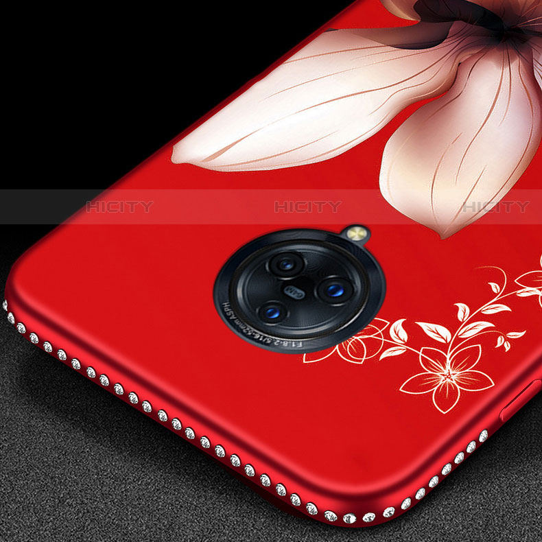 Coque Silicone Fleurs Souple Couleur Unie Etui Housse S01 pour Vivo Nex 3 5G Plus