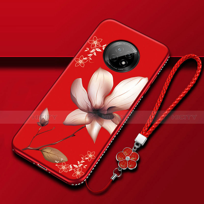 Coque Silicone Fleurs Souple Couleur Unie Etui Housse S02 pour Huawei Enjoy 20 Plus 5G Plus