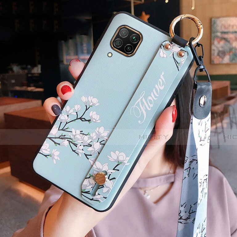 Coque Silicone Fleurs Souple Couleur Unie Etui Housse S02 pour Huawei Nova 6 SE Plus