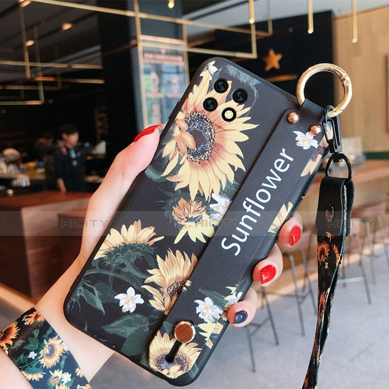 Coque Silicone Fleurs Souple Couleur Unie Etui Housse S02 pour Oppo A72 5G Plus