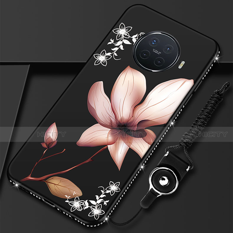 Coque Silicone Fleurs Souple Couleur Unie Etui Housse S02 pour Oppo Ace2 Marron Plus