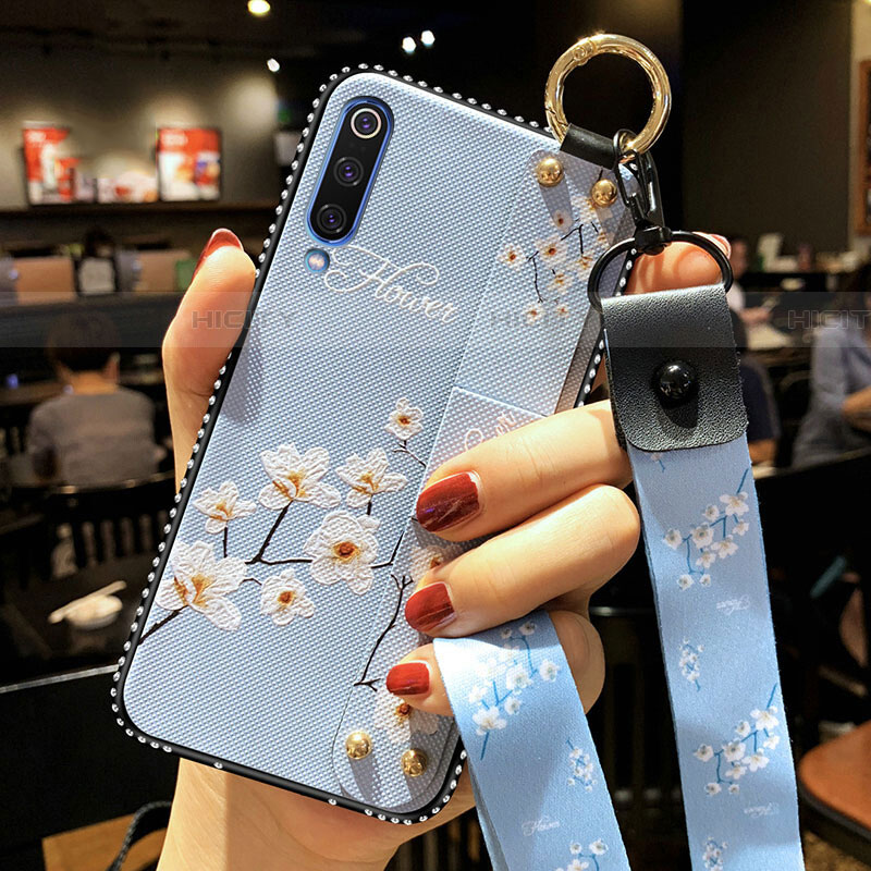 Coque Silicone Fleurs Souple Couleur Unie Etui Housse S02 pour Samsung Galaxy A70S Plus