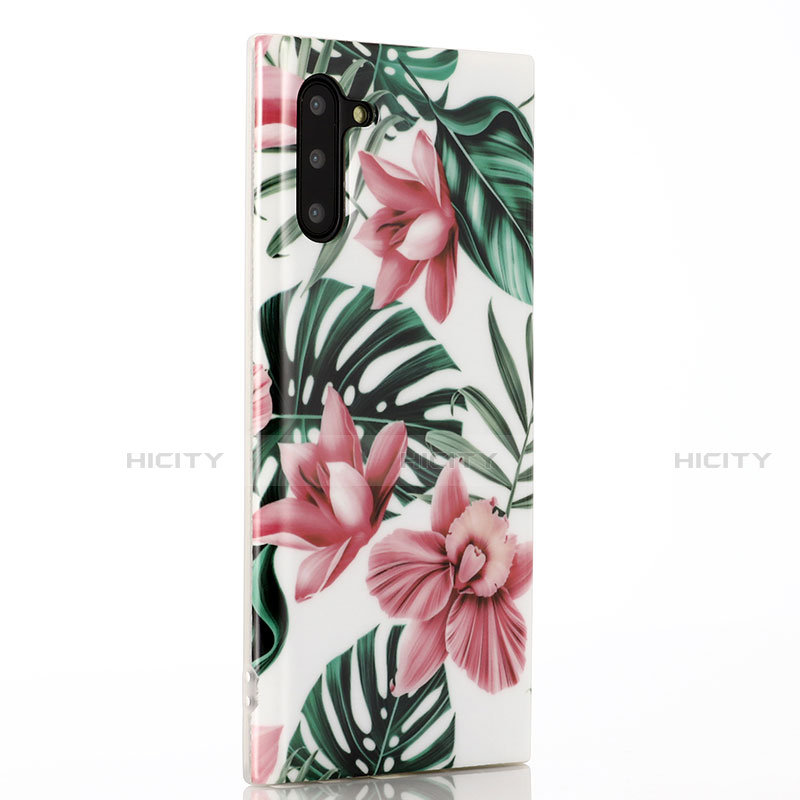 Coque Silicone Fleurs Souple Couleur Unie Etui Housse S02 pour Samsung Galaxy Note 10 5G Plus