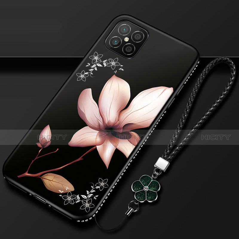 Coque Silicone Fleurs Souple Couleur Unie Etui Housse S03 pour Huawei Nova 8 SE 5G Plus