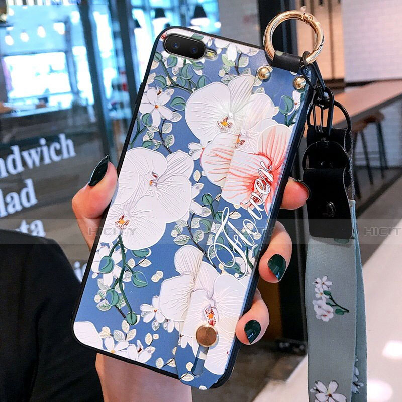 Coque Silicone Fleurs Souple Couleur Unie Etui Housse S05 pour Oppo R15X Plus