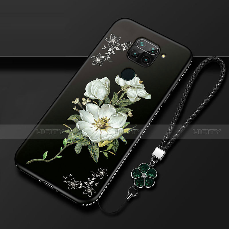 Coque Silicone Fleurs Souple Couleur Unie Etui Housse S05 pour Xiaomi Redmi 10X 4G Plus
