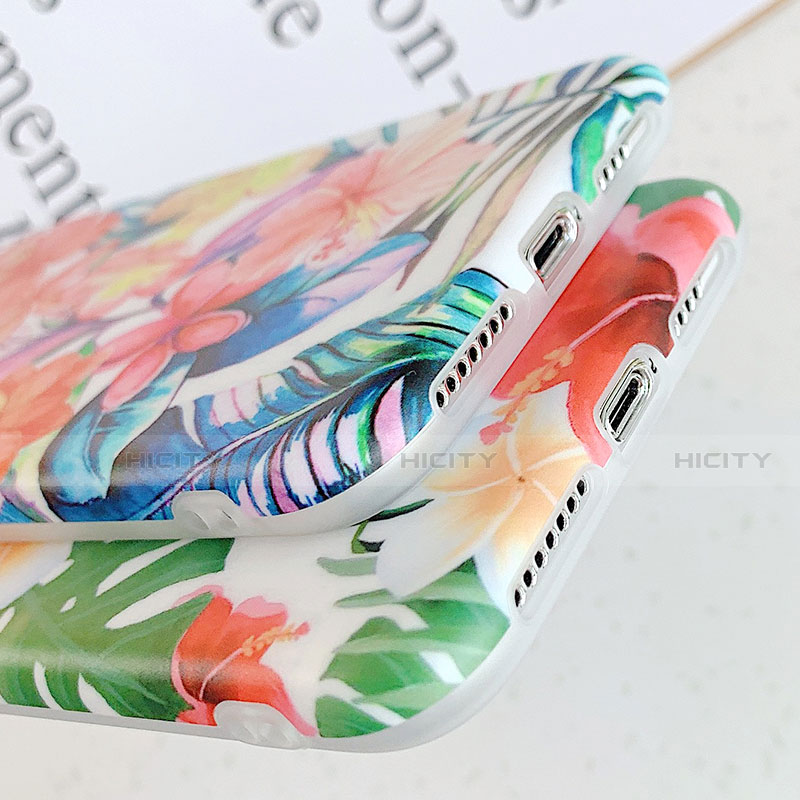 Coque Silicone Fleurs Souple Couleur Unie Etui Housse S06 pour Apple iPhone 11 Pro Max Plus