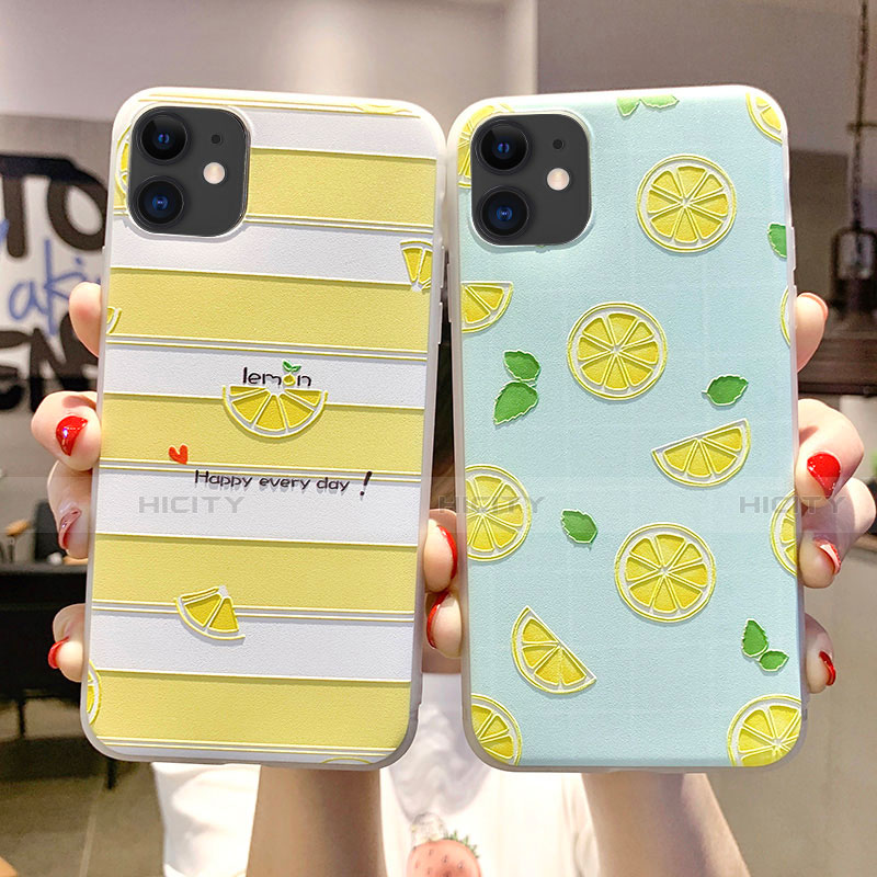 Coque Silicone Fruit Souple Couleur Unie Etui Housse C01 pour Apple iPhone 11 Plus