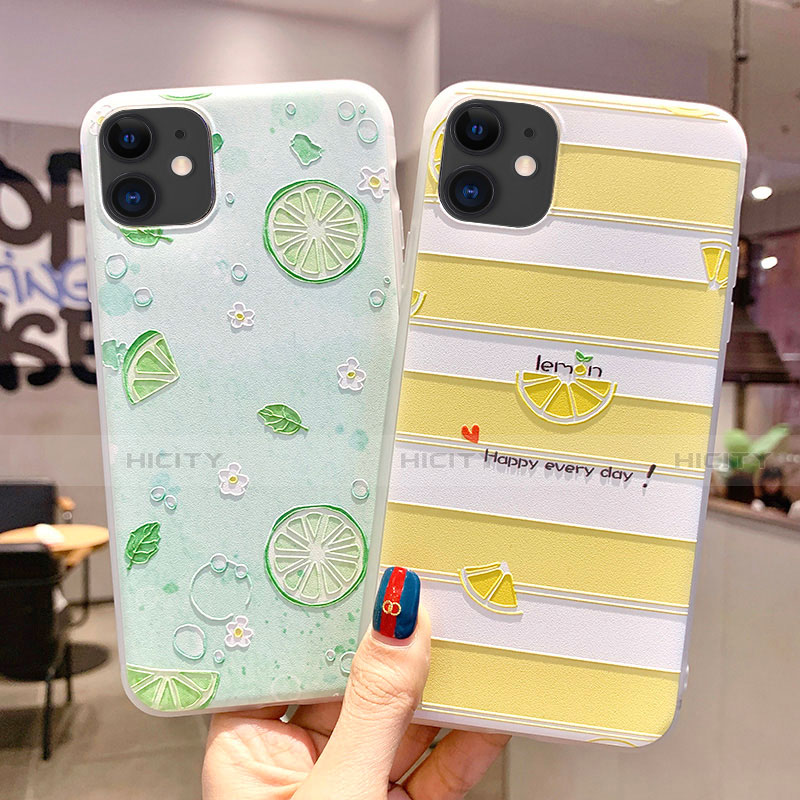 Coque Silicone Fruit Souple Couleur Unie Etui Housse C01 pour Apple iPhone 11 Plus