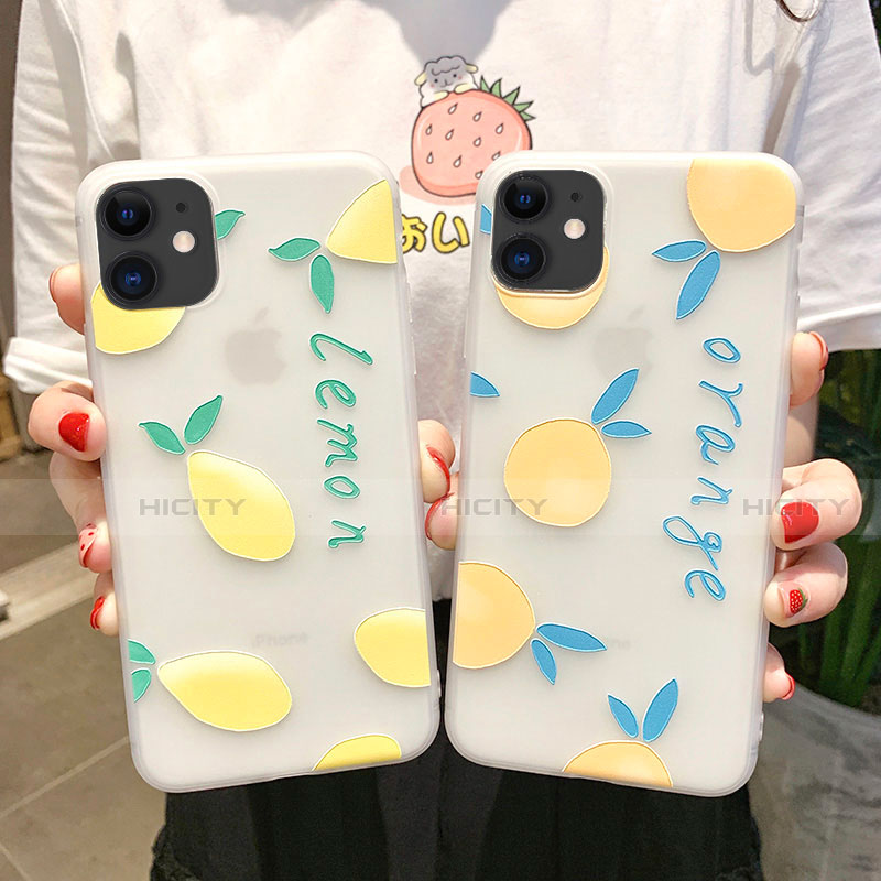 Coque Silicone Fruit Souple Couleur Unie Etui Housse H02 pour Apple iPhone 11 Plus