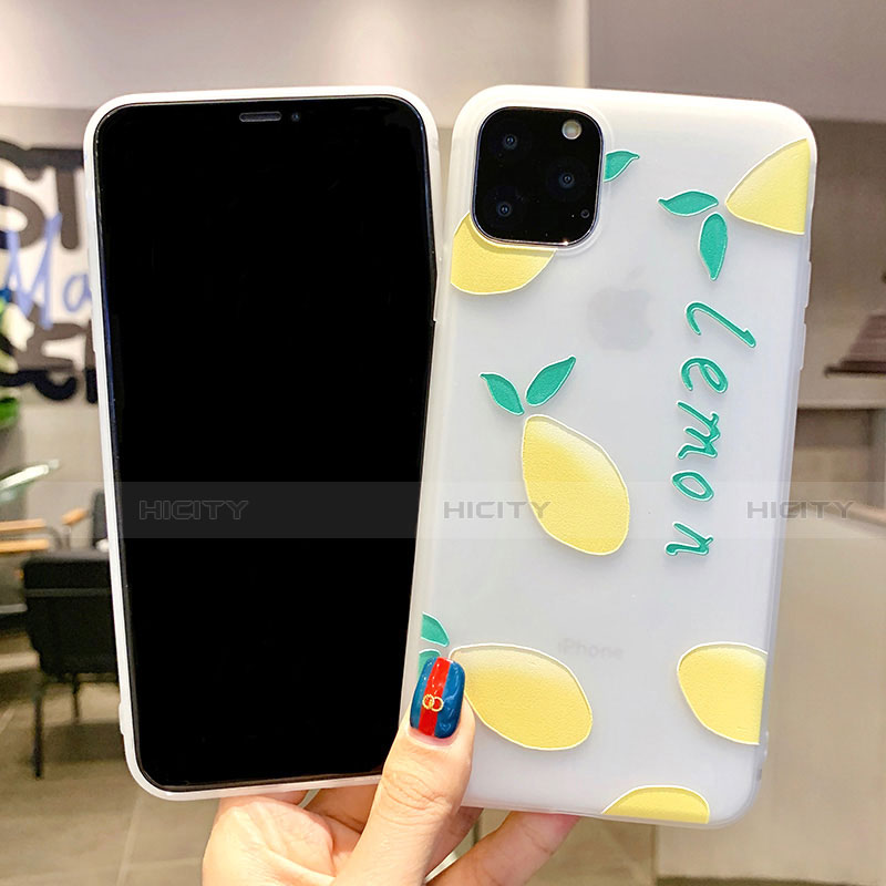 Coque Silicone Fruit Souple Couleur Unie Etui Housse H02 pour Apple iPhone 11 Pro Max Plus