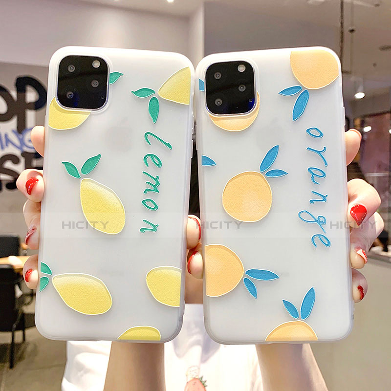 Coque Silicone Fruit Souple Couleur Unie Etui Housse H02 pour Apple iPhone 11 Pro Plus