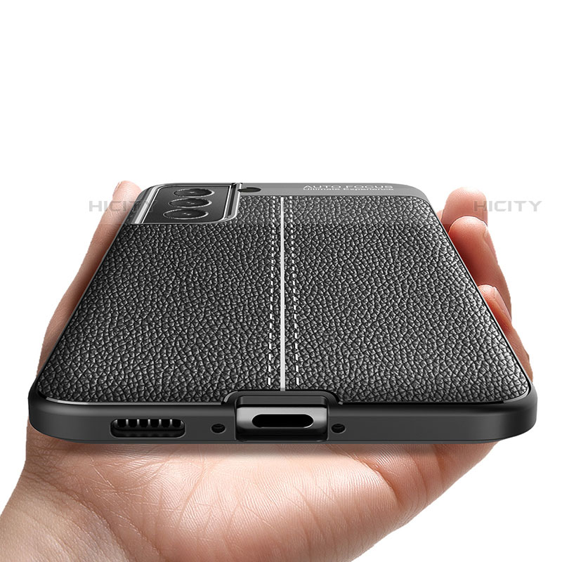 Coque Silicone Gel Motif Cuir Housse Etui A01 pour Samsung Galaxy S21 5G Plus