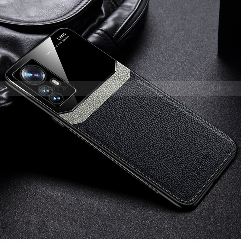 Coque Silicone Gel Motif Cuir Housse Etui avec Magnetique S01 pour Xiaomi Mi 12S Pro 5G Plus