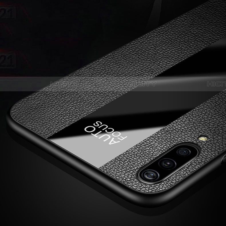 Coque Silicone Gel Motif Cuir Housse Etui avec Support Bague Anneau Aimante Magnetique T01 pour Samsung Galaxy A70S Plus