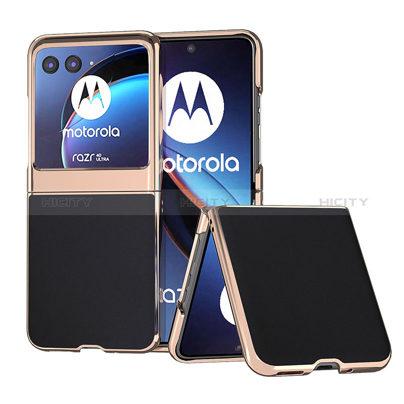 Coque Silicone Gel Motif Cuir Housse Etui B01H pour Motorola Moto Razr 40 Ultra 5G Plus