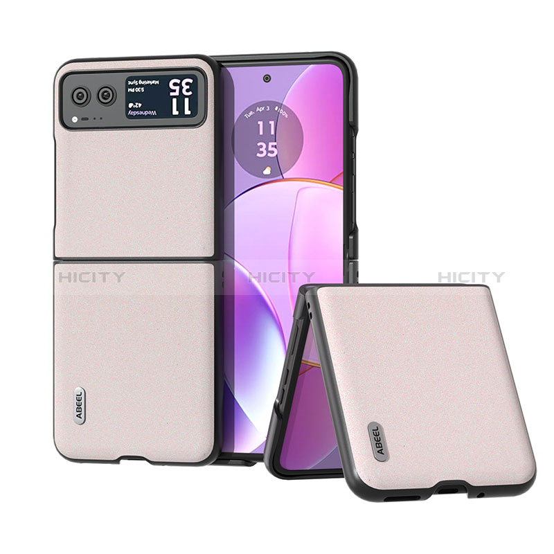 Coque Silicone Gel Motif Cuir Housse Etui B03H pour Motorola Moto Razr 40 5G Plus