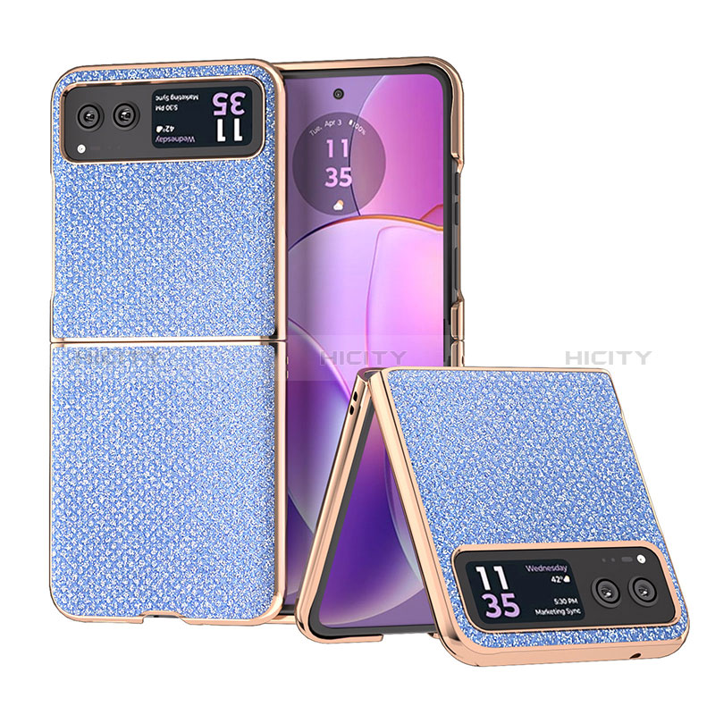 Coque Silicone Gel Motif Cuir Housse Etui B09H pour Motorola Moto Razr 40 5G Plus