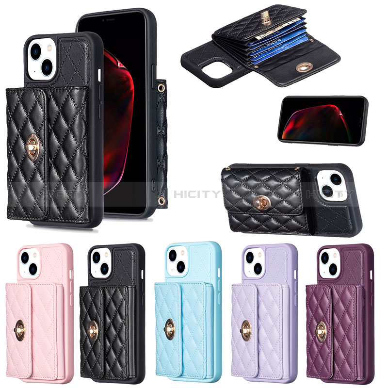 Coque Silicone Gel Motif Cuir Housse Etui BF1 pour Apple iPhone 15 Plus Plus