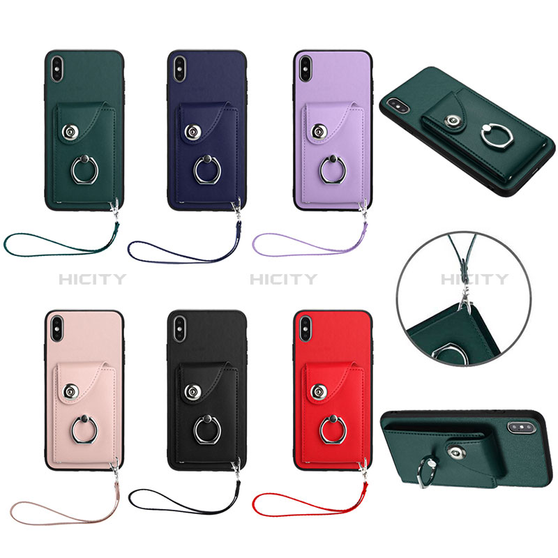 Coque Silicone Gel Motif Cuir Housse Etui BF1 pour Apple iPhone X Plus