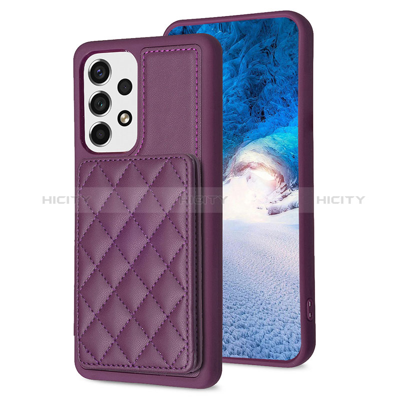 Coque Silicone Gel Motif Cuir Housse Etui BF1 pour Samsung Galaxy A13 4G Plus