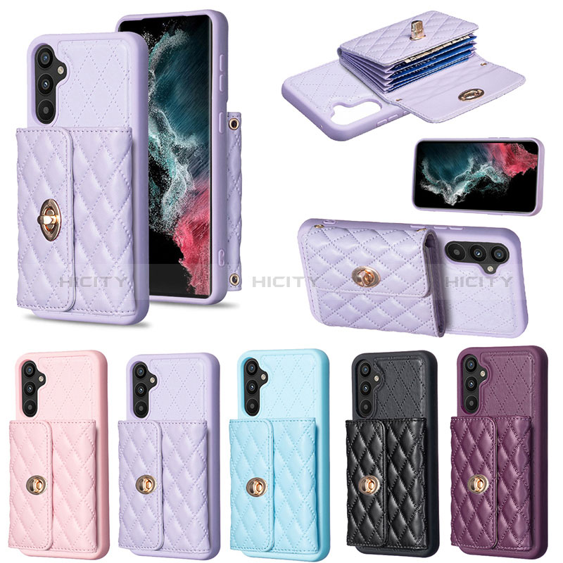 Coque Silicone Gel Motif Cuir Housse Etui BF1 pour Samsung Galaxy A34 5G Plus