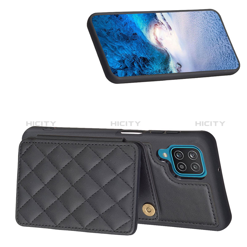 Coque Silicone Gel Motif Cuir Housse Etui BF1 pour Samsung Galaxy M12 Plus