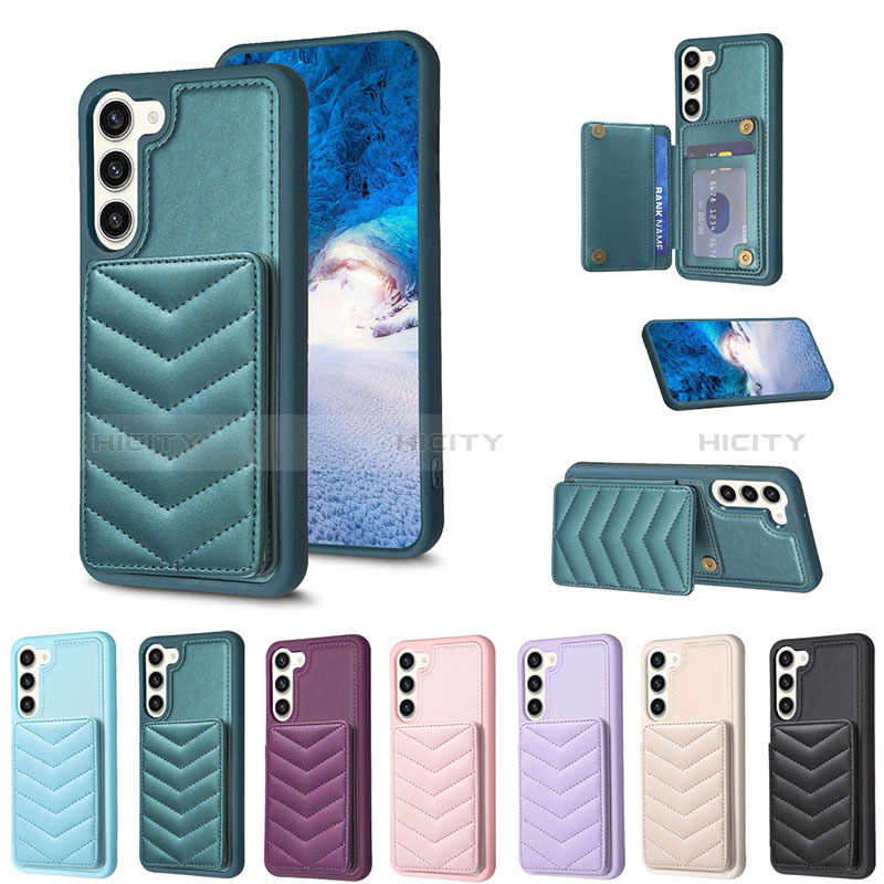 Coque Silicone Gel Motif Cuir Housse Etui BF1 pour Samsung Galaxy S22 5G Plus