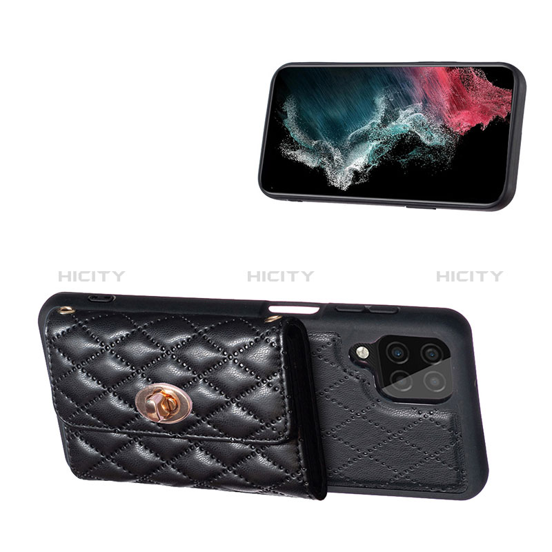 Coque Silicone Gel Motif Cuir Housse Etui BF3 pour Samsung Galaxy A12 Plus