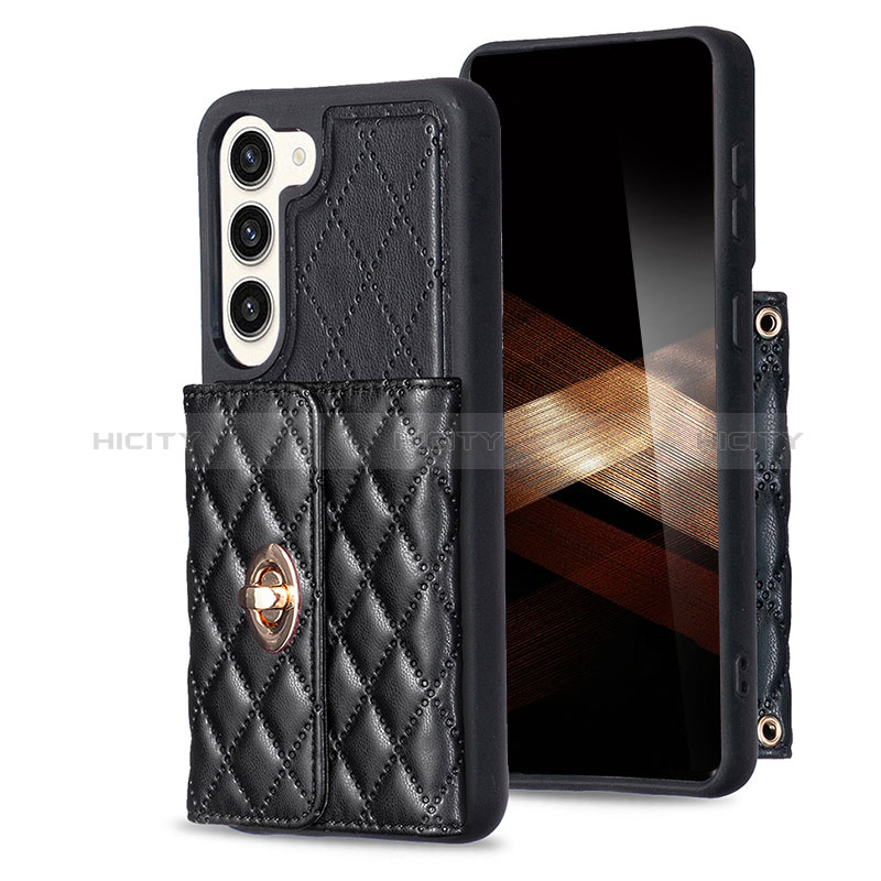 Coque Silicone Gel Motif Cuir Housse Etui BF3 pour Samsung Galaxy S24 5G Noir Plus