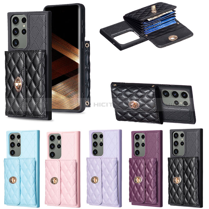 Coque Silicone Gel Motif Cuir Housse Etui BF3 pour Samsung Galaxy S24 Ultra 5G Plus