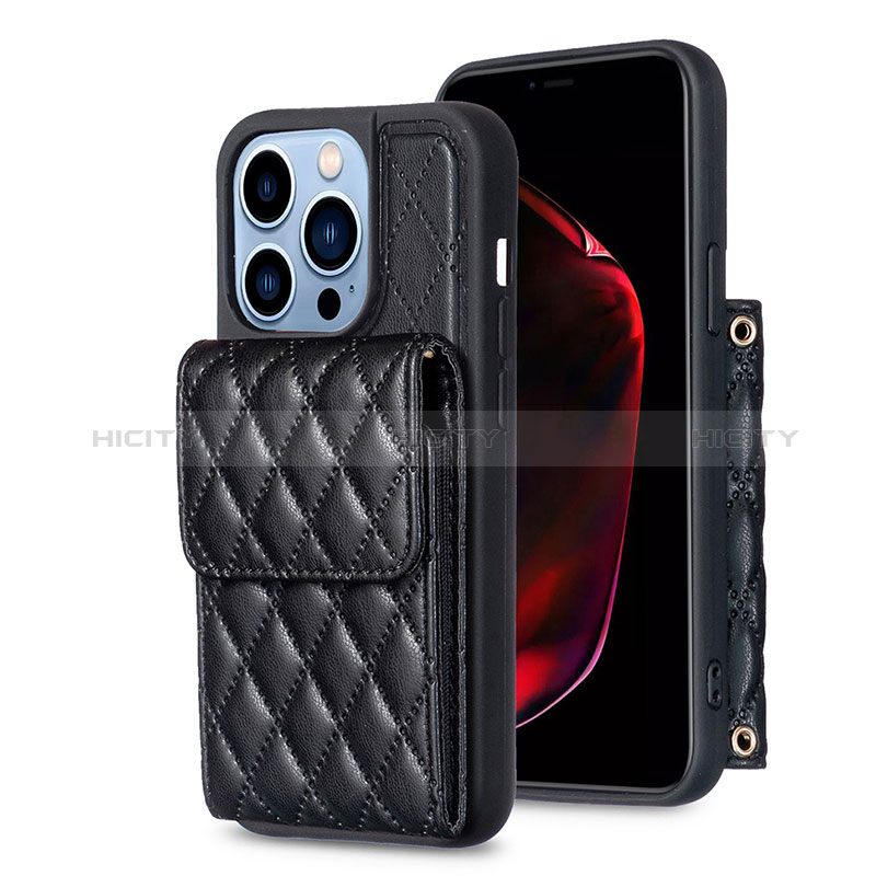 Coque Silicone Gel Motif Cuir Housse Etui BF4 pour Apple iPhone 13 Pro Max Plus