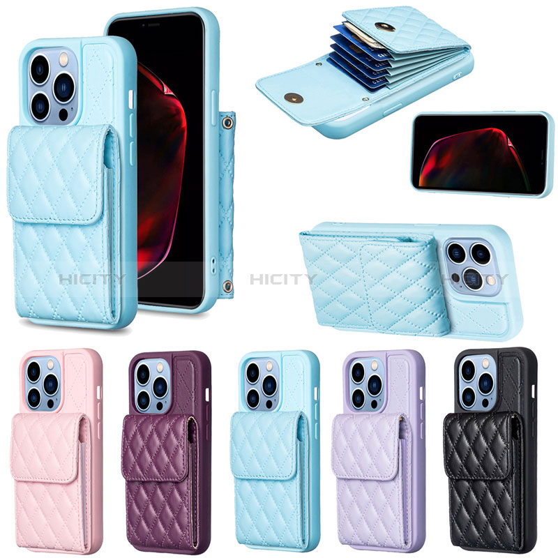 Coque Silicone Gel Motif Cuir Housse Etui BF4 pour Apple iPhone 15 Pro Max Plus