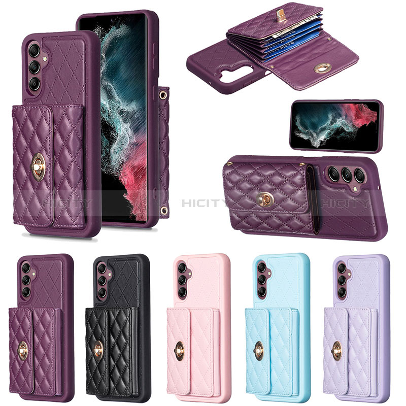 Coque Silicone Gel Motif Cuir Housse Etui BF4 pour Samsung Galaxy A14 4G Plus