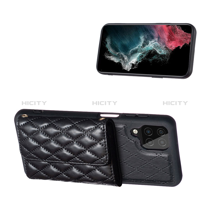 Coque Silicone Gel Motif Cuir Housse Etui BF5 pour Samsung Galaxy A12 Plus