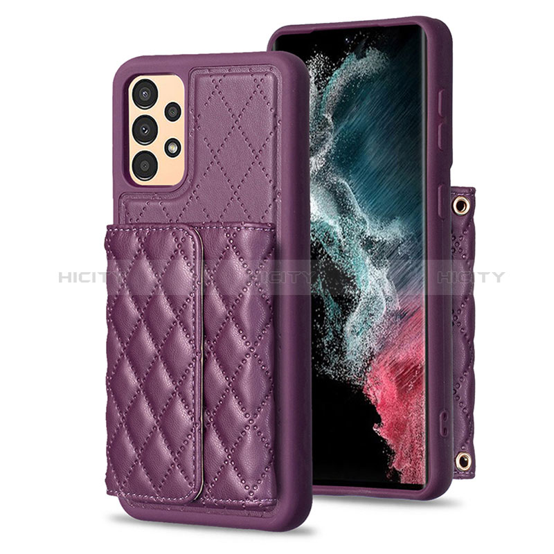 Coque Silicone Gel Motif Cuir Housse Etui BF5 pour Samsung Galaxy A13 4G Plus