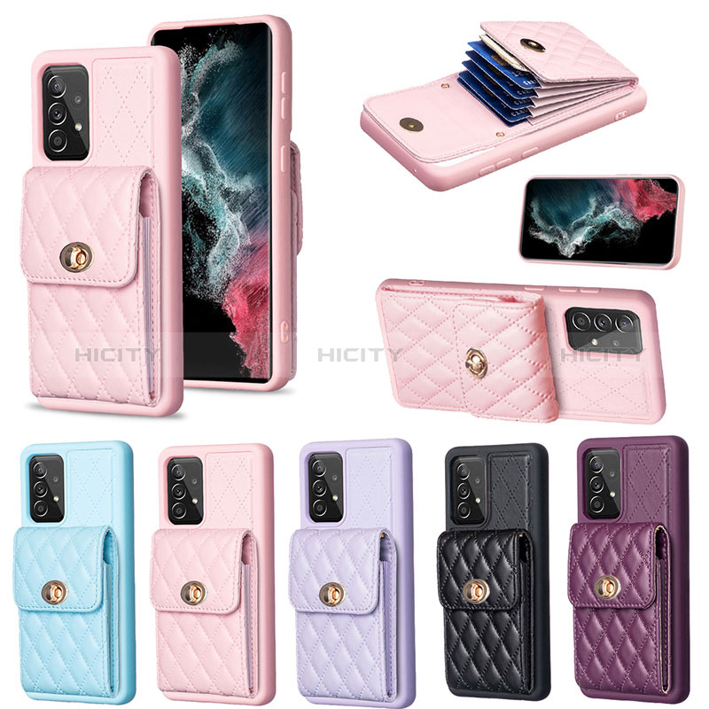 Coque Silicone Gel Motif Cuir Housse Etui BF5 pour Samsung Galaxy A52 4G Plus